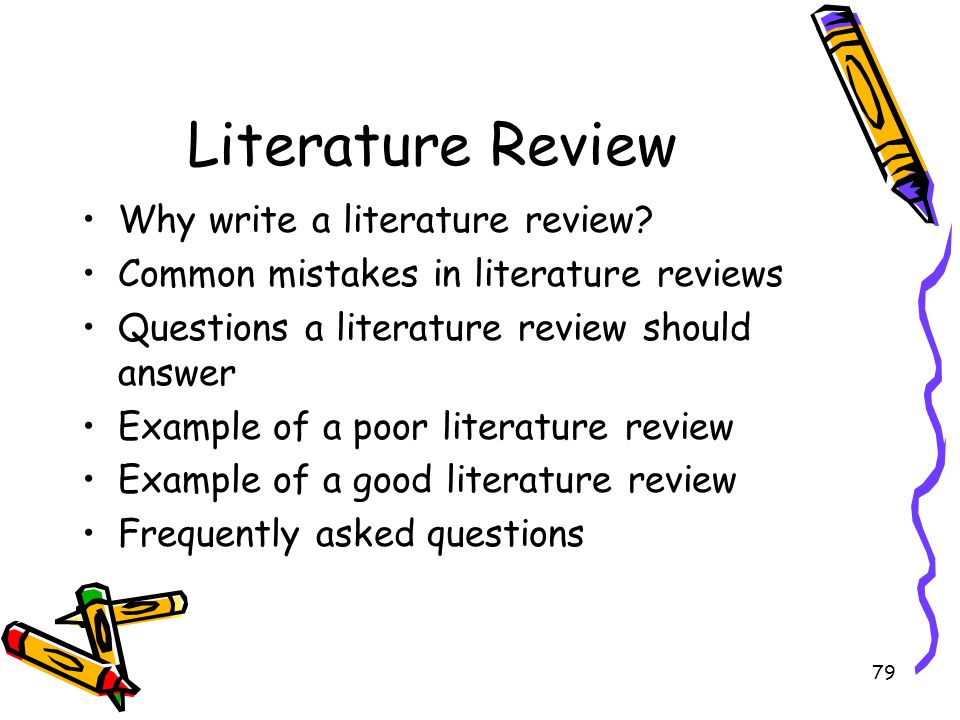 how do you write a literature review paper